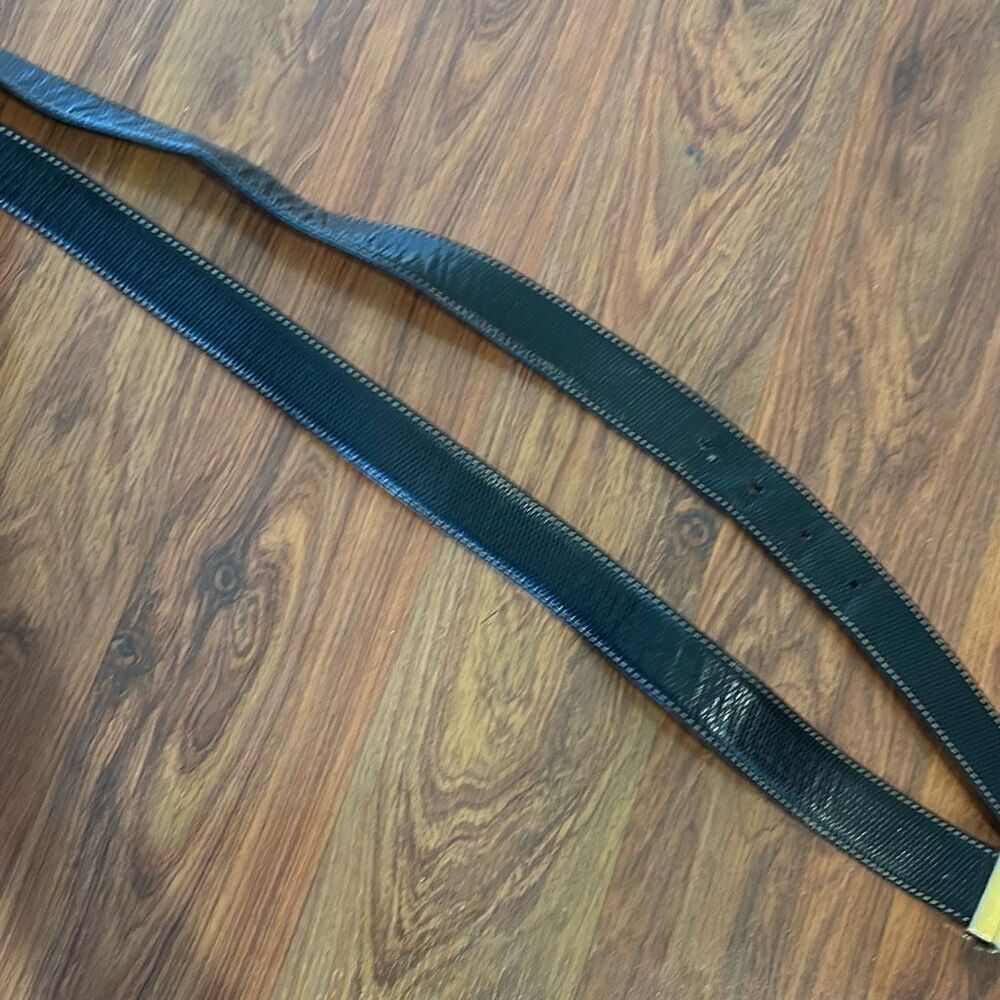 Vintage Gucci black men's leather belt size 40 - Picture 5 of 7